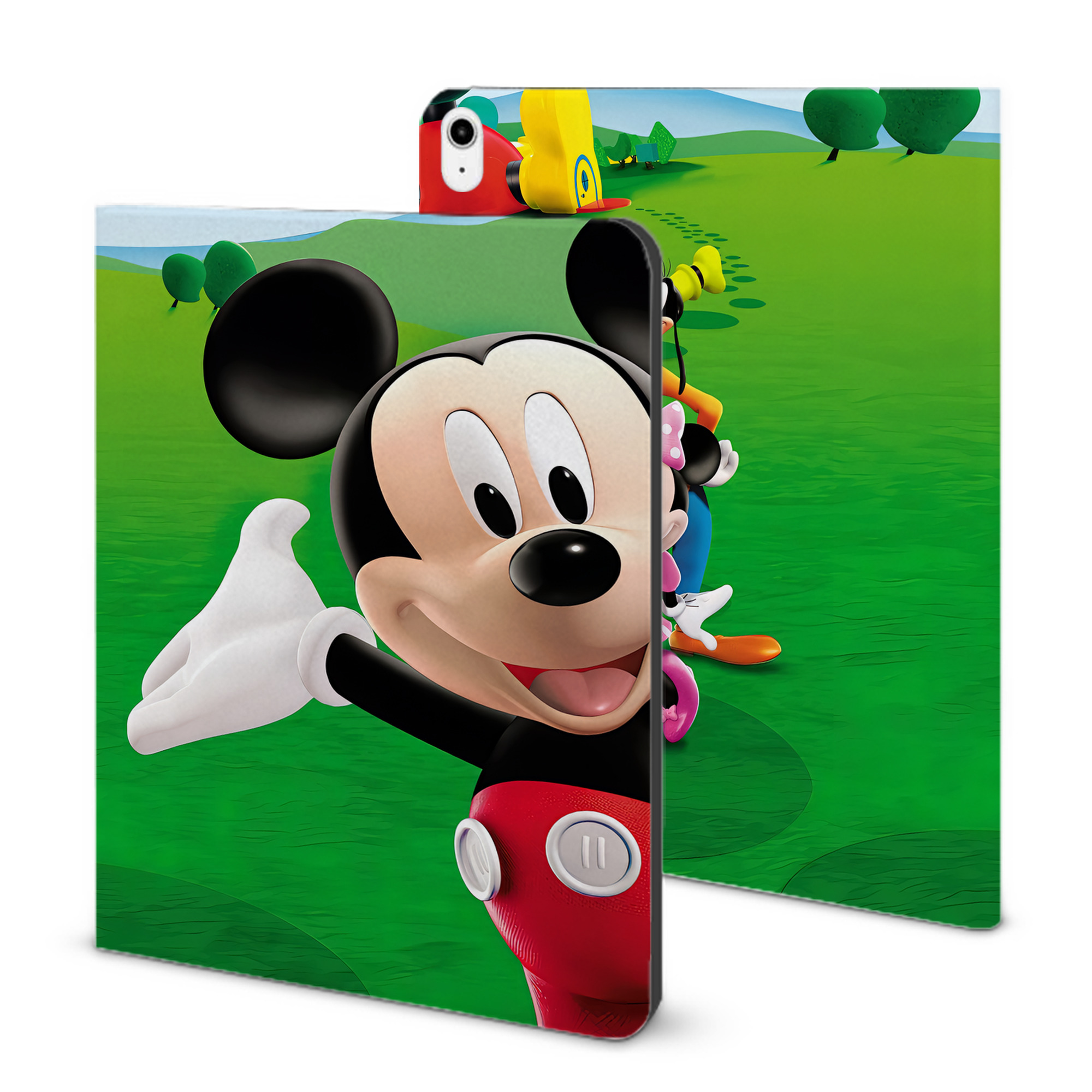 （画像用） ミッキーマウス Mickey Mouse IPadケース ペンホルダー付き ブックスタイルデザイン